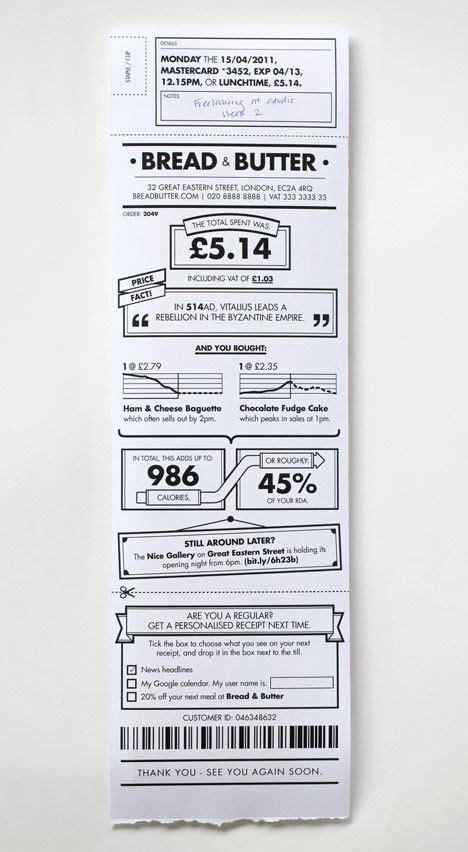 Dezeen Blog Archive Receipt Redesign By Berg Infographic Infographic Design Receipt