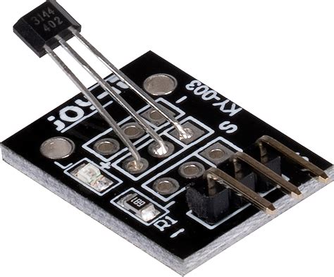 KY 035 Hall Magnetic Sensor Module Pinout Features