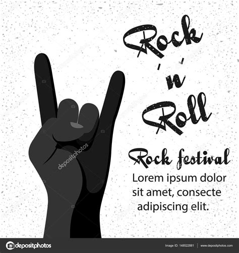 Rock And Roll Poster Stock Vector Image By © 148522881