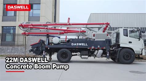 DASWELL 22M Concrete Boom Pump YouTube