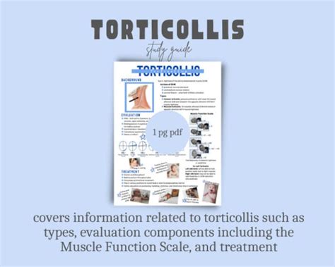 Torticollis Handout Great For Physical Therapy Students Therapists To