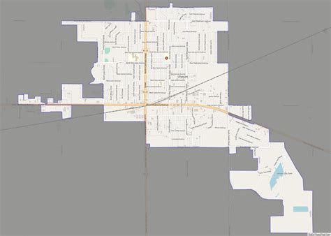 Map of Ulysses city, Kansas