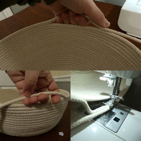 Coiled Rope Basket Tutorial How To Sew One From Clothesline