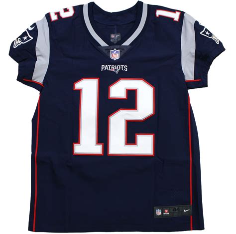 Tom Brady Autographed New England Patriots Nike 'Elite' Blue Authentic ...