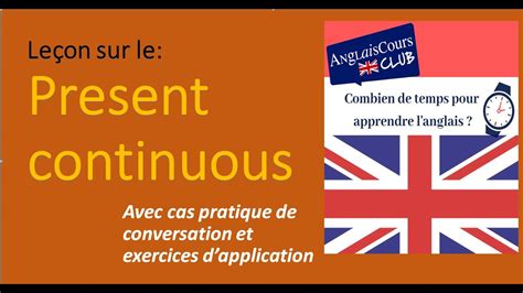 Apprendre L Anglais Le Present Continuous Conjugaison Cas Pratique