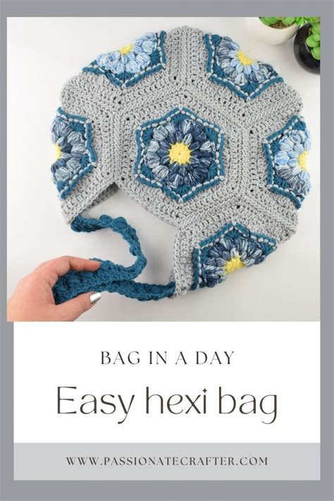 Crochet Hexagon Bag Crochet Bag In A Day Easy Crochet Bag