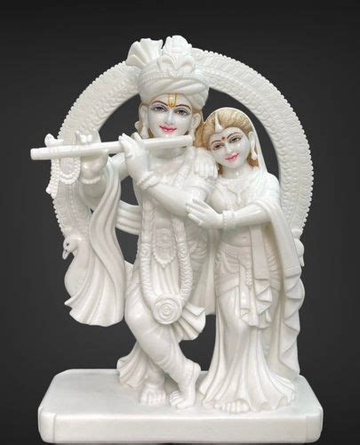 White Marble Radha Krishna Statues At Best Price In Jaipur Om Sai Art