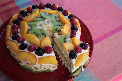 G Teau D Anniversaire Aux Fruits Sans Gluten Mes Petits G Teaux Sans