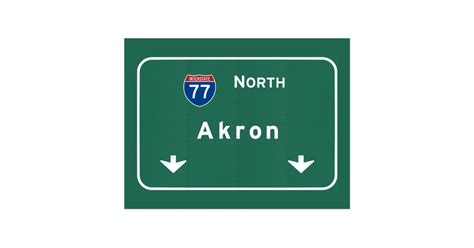 Akron Ohio oh Interstate Highway Freeway : Postcard | Zazzle.com