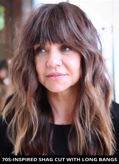 Choose This Amazing 70s Inspired Shag Cut With Long Bangs For A Fresh