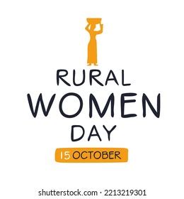 International Day Rural Women Held On Stock Vector Royalty Free