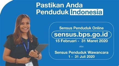 Segera Isi Sensus Penduduk Melalui Sensus Bps Go Id Situs Resmi Bps