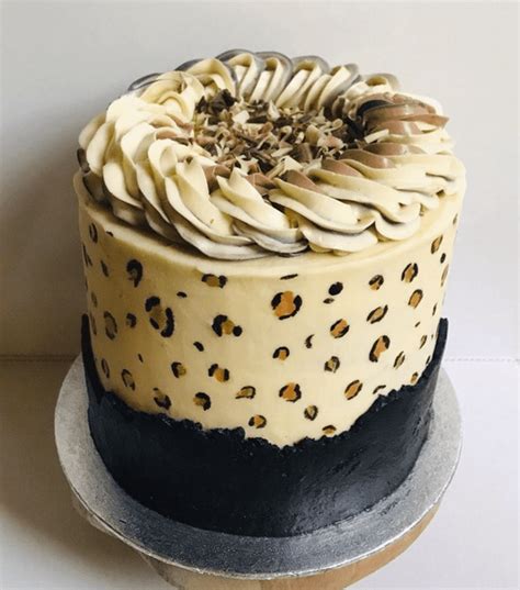 Leopard Birthday Cake Ideas Images Pictures