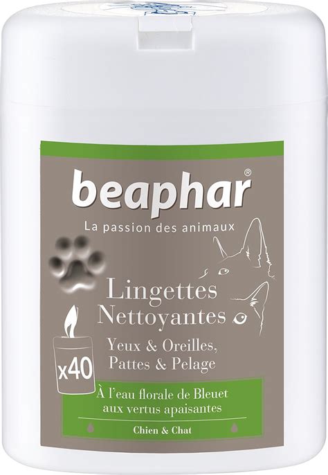 Beaphar Lingettes Nettoyantes Pattes Pelage Yeux Et Oreilles