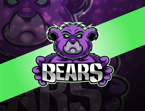 Bears Esport Mascot Logo Design