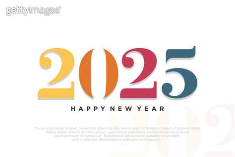 Happy New Year Design Logo Text Design New Year Celebration