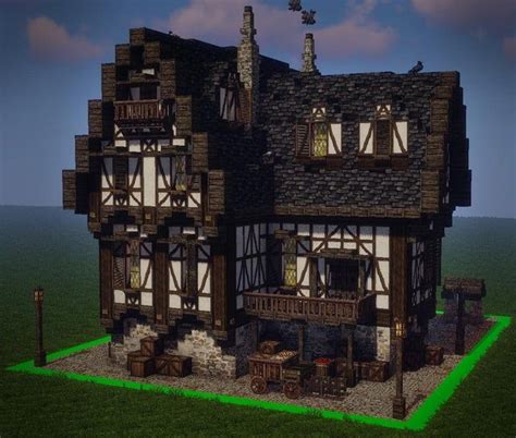 Medieval Tavern - Built using Conquest Reforged - Minecraftbuilds Minecraft Medieval House ...