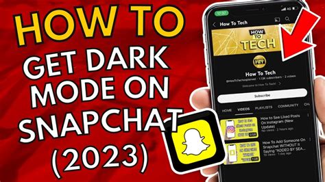 How To Get Dark Mode On Snapchat 2023 Android IOS YouTube