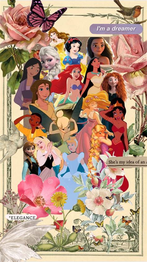 Moodboard Collage Aesthetic Disney Tangled Beautyandthebeast