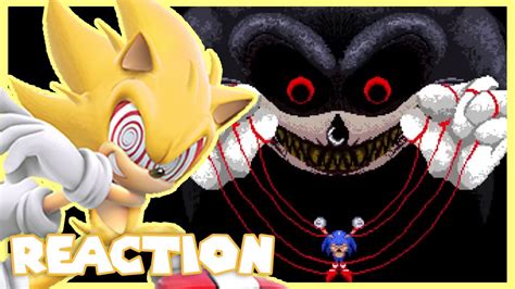 Fleetway Sonic Reacts To Lord X Vs Sonic Youtube