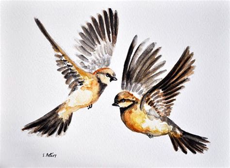 Flying Bird Watercolor at GetDrawings | Free download