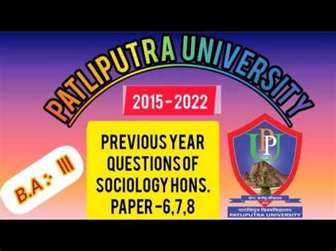 Previous Year Question Paper Of Sociology Hons Paper B A Iii