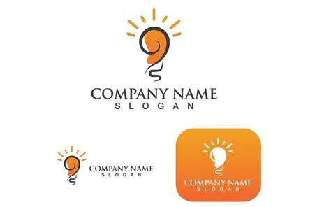 Light Bulb Logo Vector Design Illustration V Logo Template Light Bulb