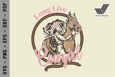 Long Live Cowgirls Svg Western Svg Gráfico Por Black Design · Creative Fabrica