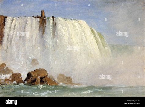 Study for Under Niagara Frederic Edwin Church Stock Photo - Alamy