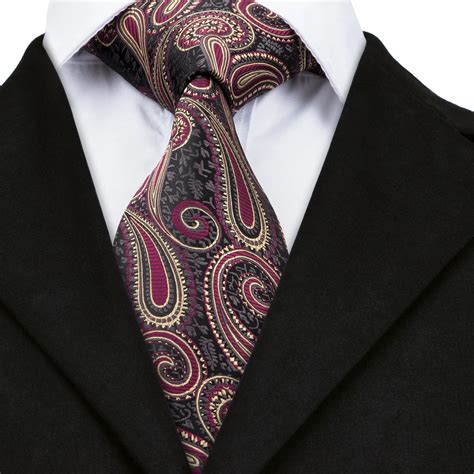 Dn 1700 Hi Tie High Quality Silk Ties For Men Fashion Paisley Necktie Formal Mens Ties Shirt Tie