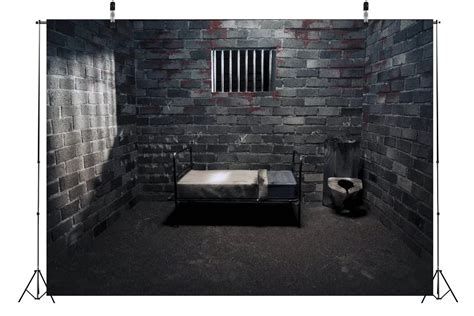 Prison Backdrop Beleco 5x3ft Fabric Prison Jail Cell