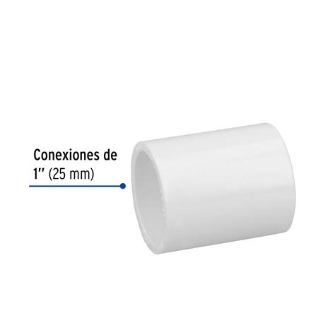 Cople de PVC cédula 40 de 1 Foset