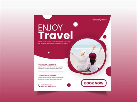 Enjoy Travel Social Media Post Design On Behance