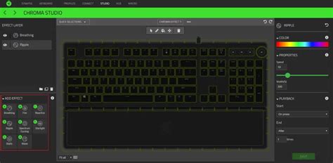 Adding lighting effects on Razer Synapse 3 manual - ItsManual