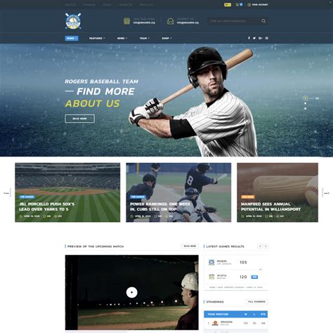 Sport Templates - Website Templates