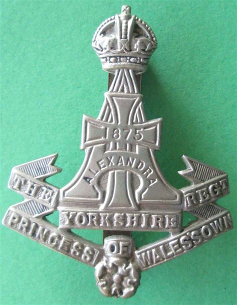 The Yorkshire Regiment Princess Of Wales Own Cap Badge