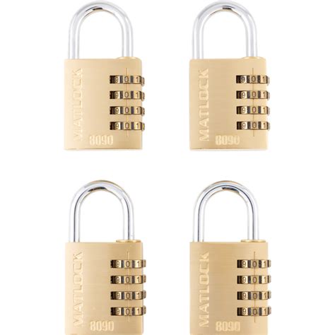 Dial Brass Combination Padlocks Mm Pack Of Tpc