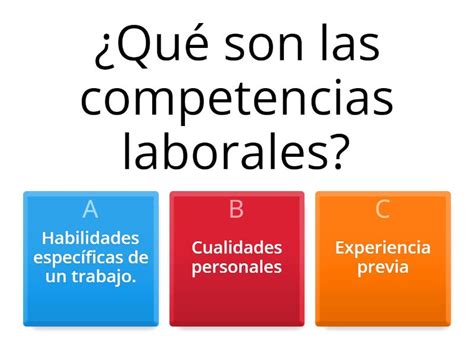 Evaluacion Competencias Laborales Cuestionario