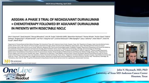 Aegean A Phase 3 Trial Of Neoadjuvant Durvalumab Chemotherapy