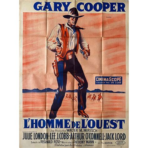 THE MAN OF THE WEST French Movie Poster 47x63 In 1958