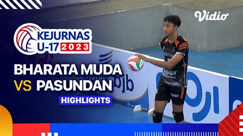 Putra Bharata Muda Vs Pasundan Highlights Kejurnas Bola Voli