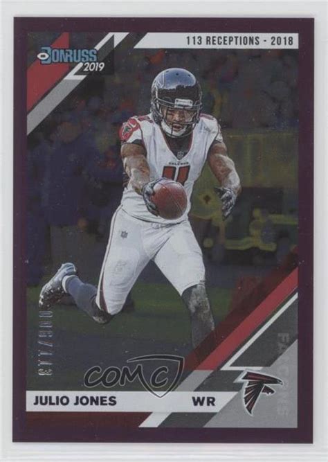 Panini Donruss Stat Line Season Julio Jones Ebay