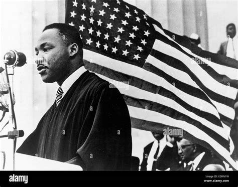 Minister Martin Luther King Jr Preaching At An Event Stock Photo