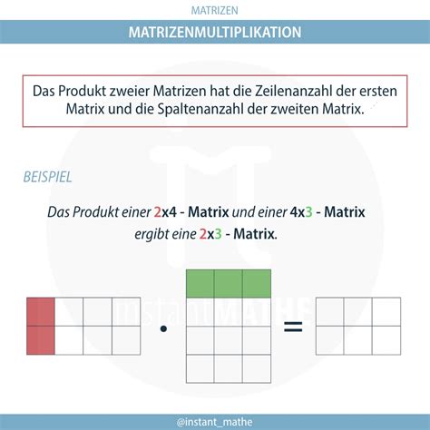 Matrixmultiplikation InstantMathe