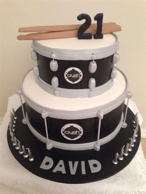 21 Awesome Photo Of Drum Birthday Cake Drum Birthday Cakes Drum Cake