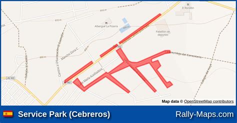 Service Park Cebreros Stage Map Rally Diputaci N De Vila