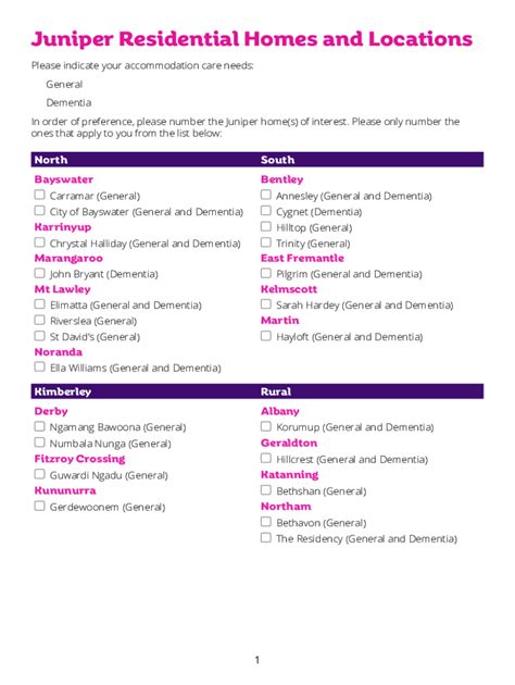 Fillable Online Juniper Residential Application Form Fax Email Print