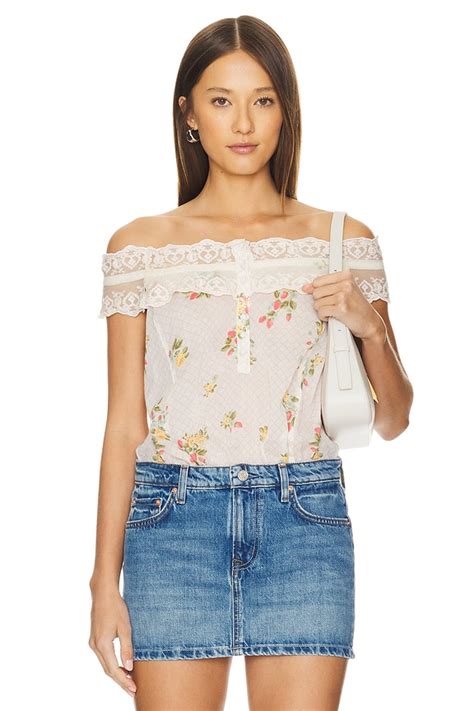 Free People X REVOLVE Morning Call Bodysuit In Ivory Combo REVOLVE