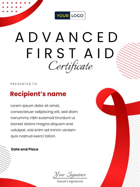 8 Free First Aid Certificate Templates