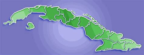 Cuba Provinces Base • Mapsof.net